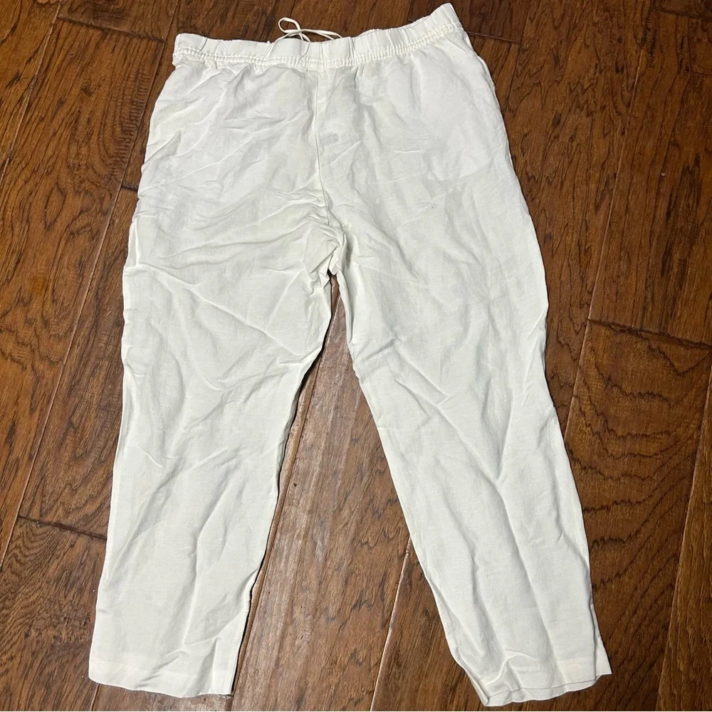 H&M‎ linen blend wide leg pants